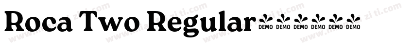 Roca Two Regular字体转换